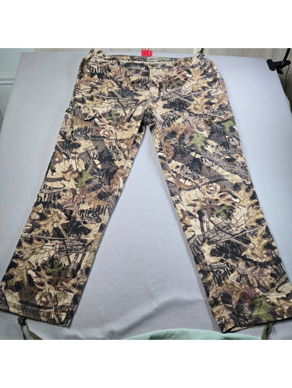 FieldStaff Mossy Oak Pants Men 2XL Camo Hunting Cargo Vintage Made In USA Twill